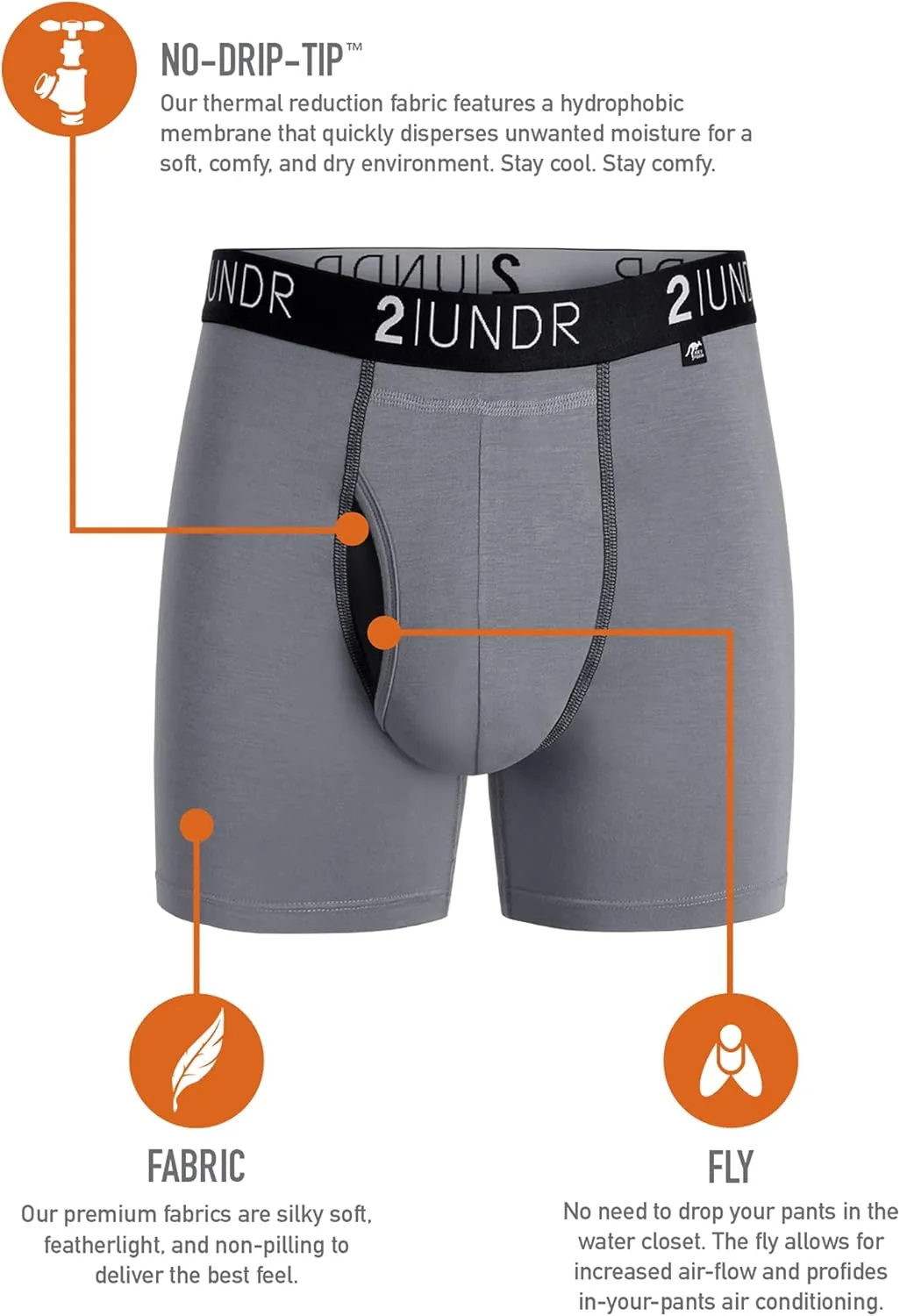 2UNDR NCAA Team Colors Men's Swing Shift Boxers