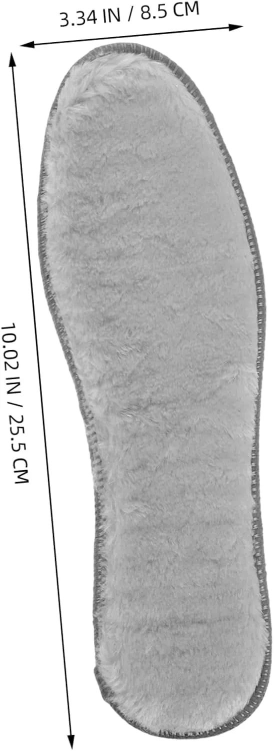 4 Pairs Winter Warm Insoles for Women Thickened Plush Shoe Inserts Cushioned Thermal Boot Liners Cozy Sole Pads for Cold Weather Compatible with Various Footwear
