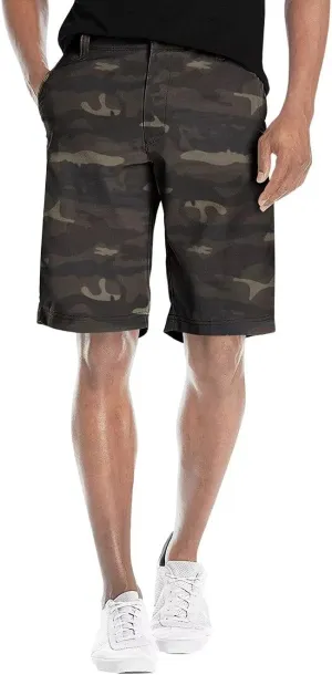 Agile Mens Casual Summer Flat Front Essential Stretch Shorts/Cargo Shorts with Pockets
