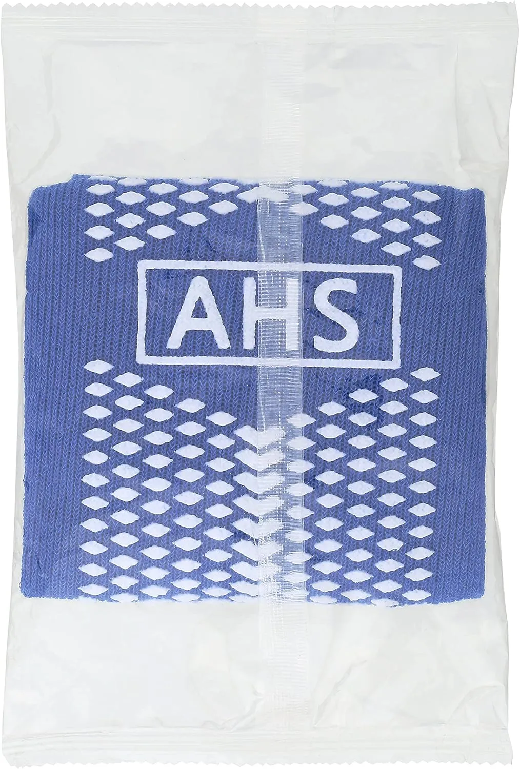 AHS Slipper Socks | Blue X-Large Polyester-Spandex Knit Grip Socks with Elastic Cuff | Pack of 6 Non Skid Socks