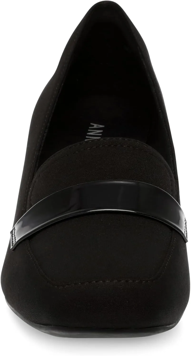 Anne Klein Womens Telepathy Slip-On Loafer Heels