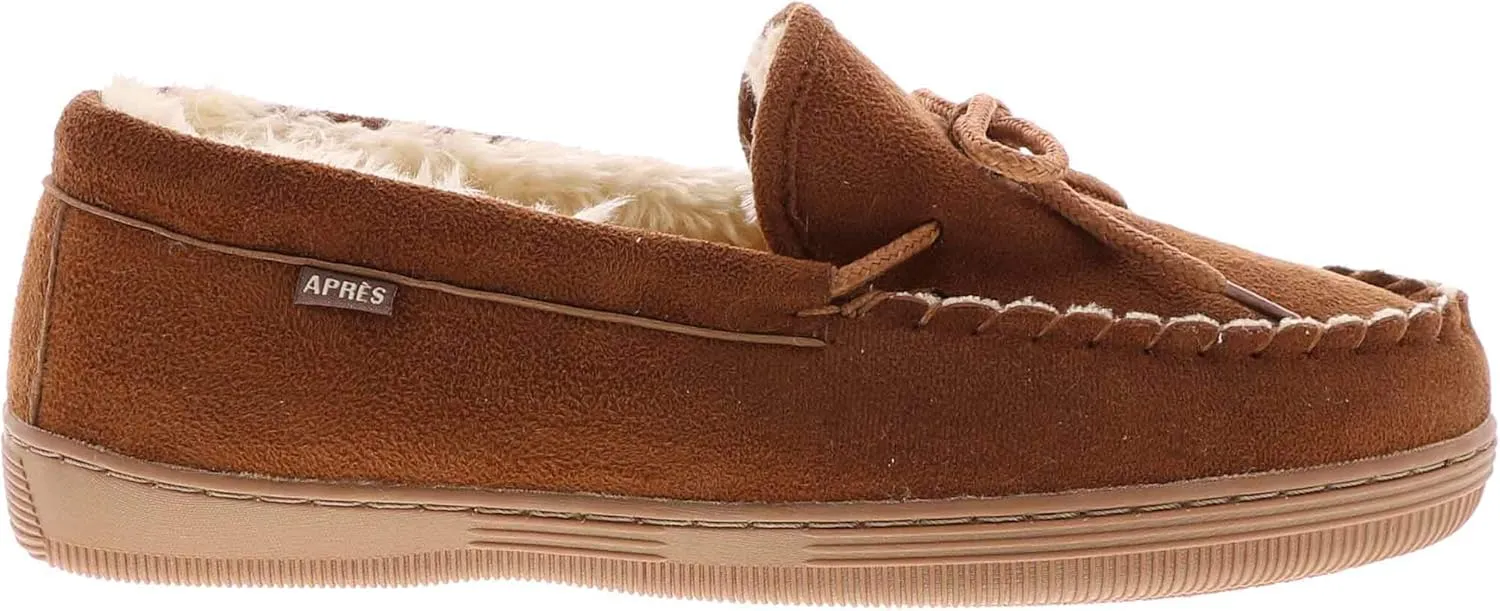 Apres Classic Moccasin Slipper Brown