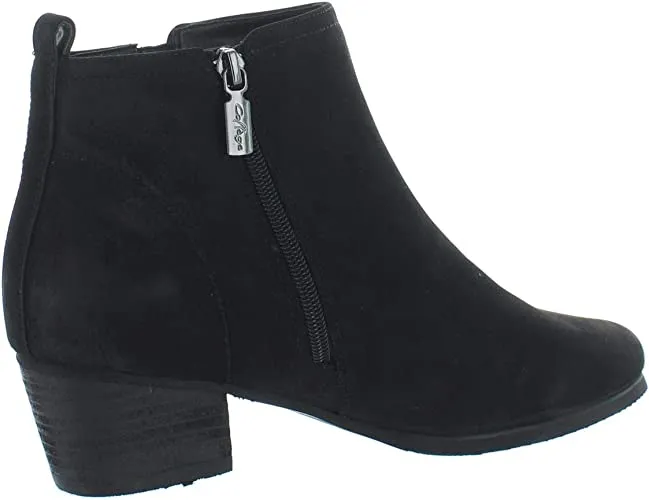 Aqua College Womens Isla Suede Waterproof Ankle Boots Black 8.5 Medium (B,M)
