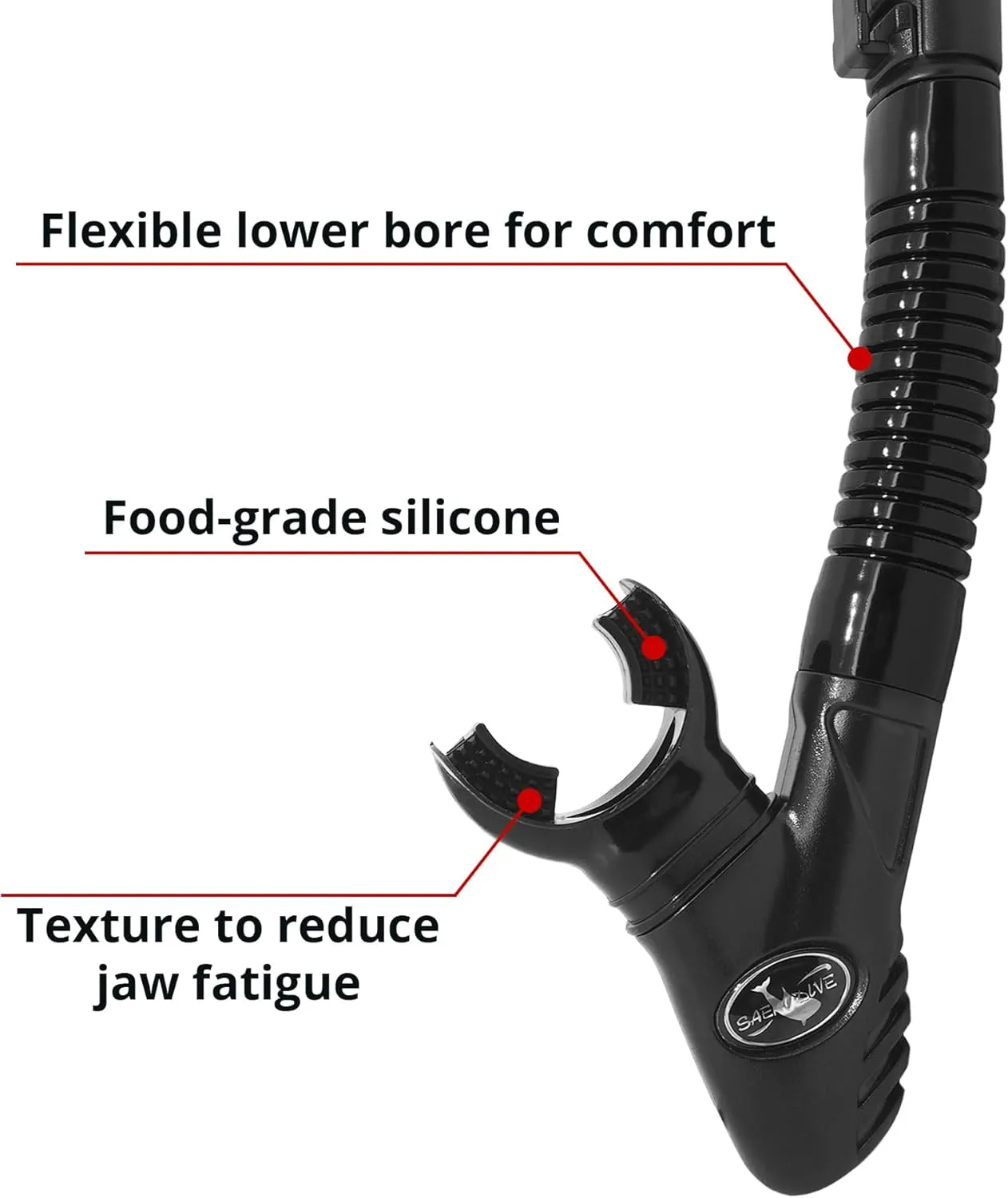 Aquata Snorkeling Gear for Adults - Semi-Dry Top Adult Snorkel Gear