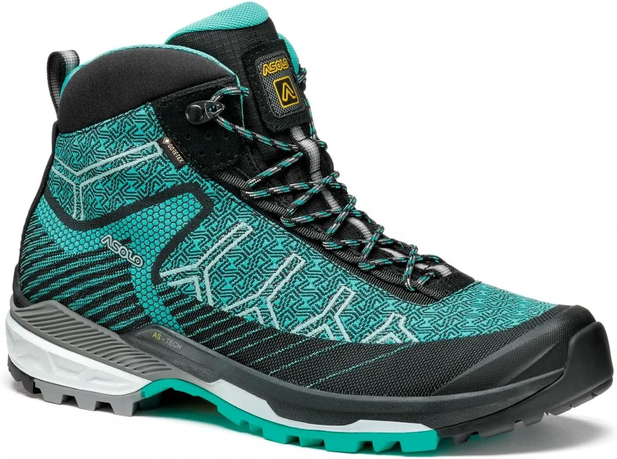 ASOLO Women's Falcon EVO Jacquard GV Outdoor Hiking Boots, Nylon Textile Upper, Waterproof Breathable Lining, Rubber Outsole