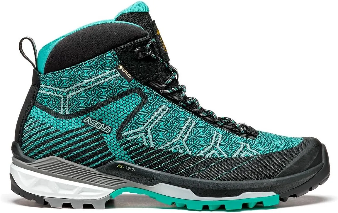 ASOLO Women's Falcon EVO Jacquard GV Outdoor Hiking Boots, Nylon Textile Upper, Waterproof Breathable Lining, Rubber Outsole