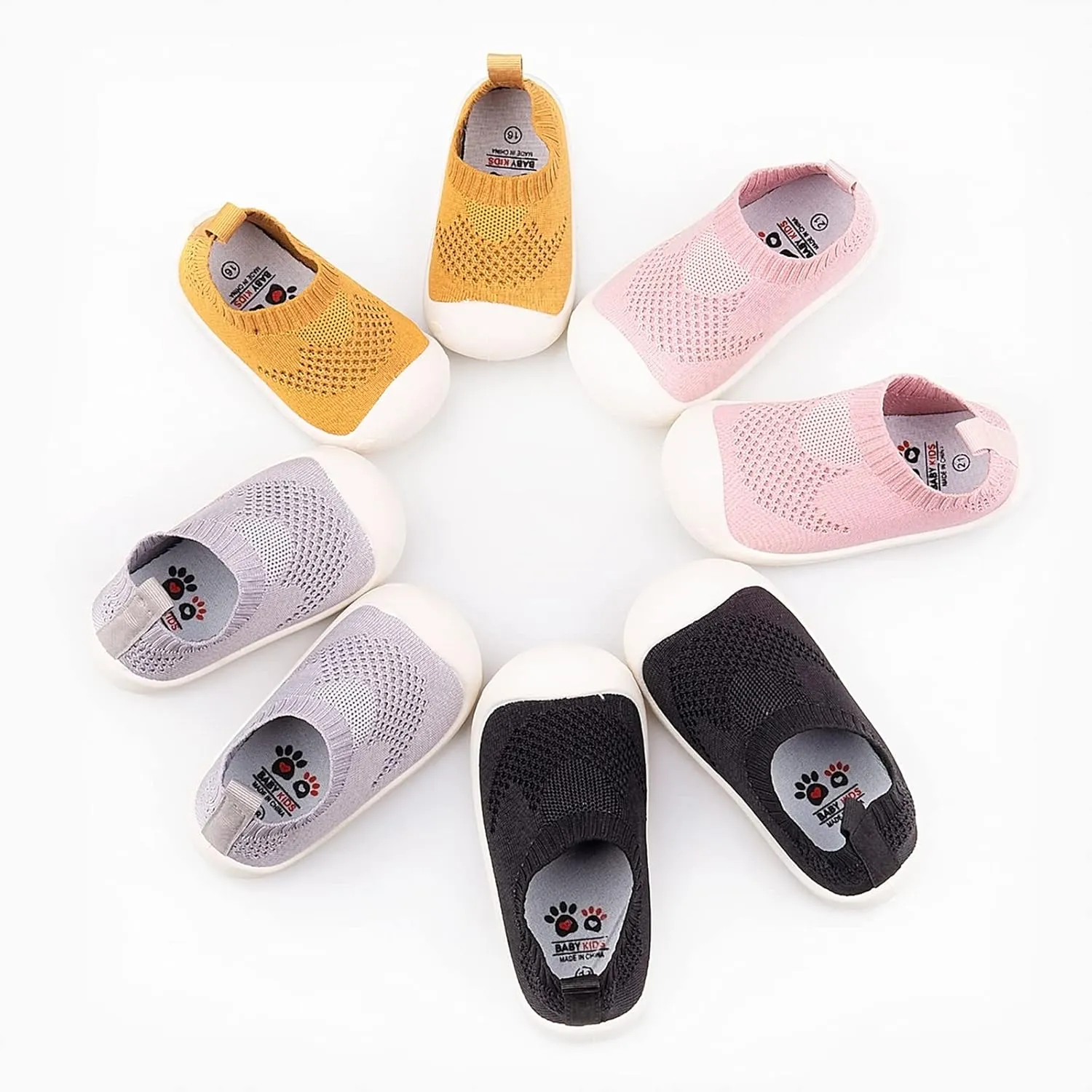 Baby First Walking Shoes 1-5 Years Old Lightweight Non-Slip Breathable and Comfortable, Suitable for Boys and Girls Infant Shoes Outdoor Running Sports Sneakers