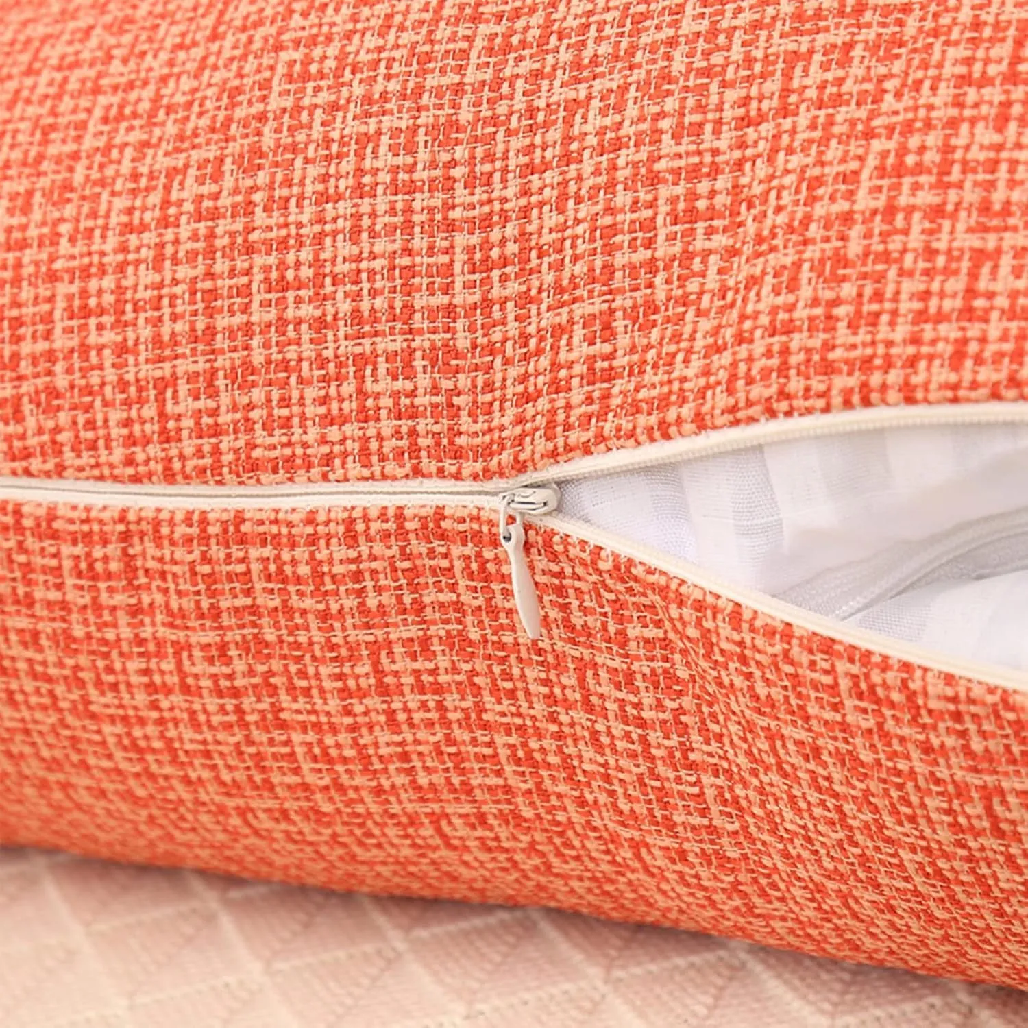 Back Support Reading Cushion Bed Support Reading Pillow Lumbar Pillow, Comfortable Full Support Pillow for Relaxing, Reading, Gaming, Watching TV(Tangerine)