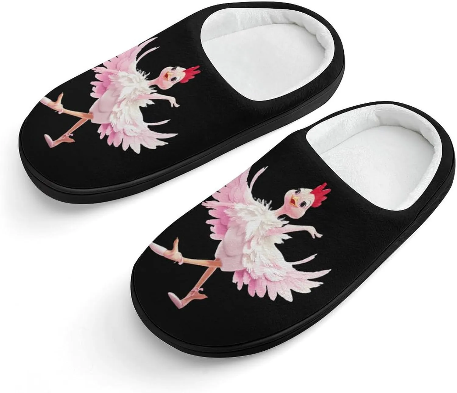 Ballerina Chicken Cute Cotton Slippers Anti-slip House Shoes Funny Slipper Indoor Outdoor