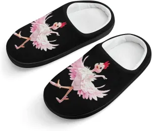 Ballerina Chicken Cute Cotton Slippers Anti-slip House Shoes Funny Slipper Indoor Outdoor