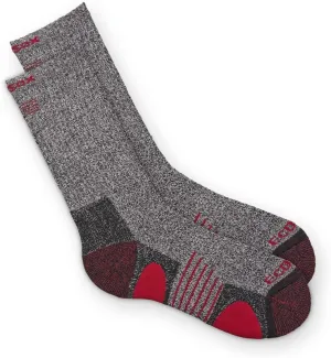 Bamboo Viscose Full Cushion Hiking/Outdoor Crew Socks/Keep Your Feed Dry/Odor & Blister Free (Medium - Black/Red 3 Pack)