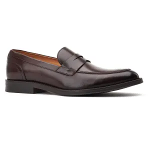 Base London Men's Kennedy Slip On Loafer in Dark Brown