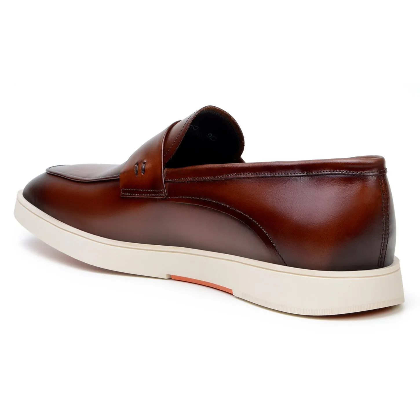 Belvedere Maurizio in Cognac Nappa Leather Hybrid Penny Loafer