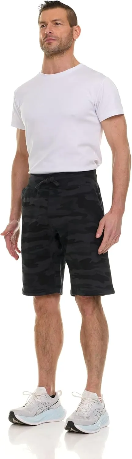 BILLIONHATS Mens Fleece Lined Shorts, 11 Inch Comfy Lounge, Wholesale Bulk Multipack for Donations, Charities, and Shelters