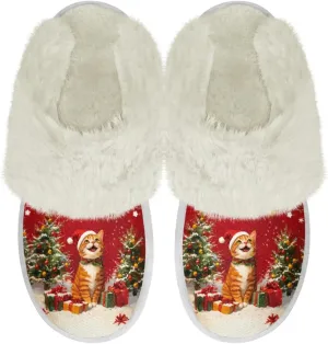 Binienty Women's Men's House Slippers Memory Foam Indoor Outdoor Fuzzy Slipper Bedroom Shoes