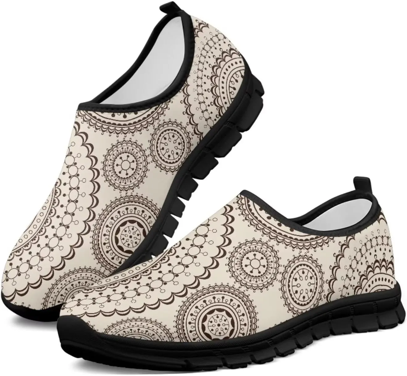 Binienty Womens Slip-on Shoes Lightweight No Laces Sneakers Arch Support Loafer Walking Shoes for Work Casual Daily