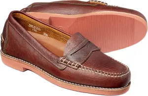 Bison Penny Loafer Handmade in The USA - 12 D Brown