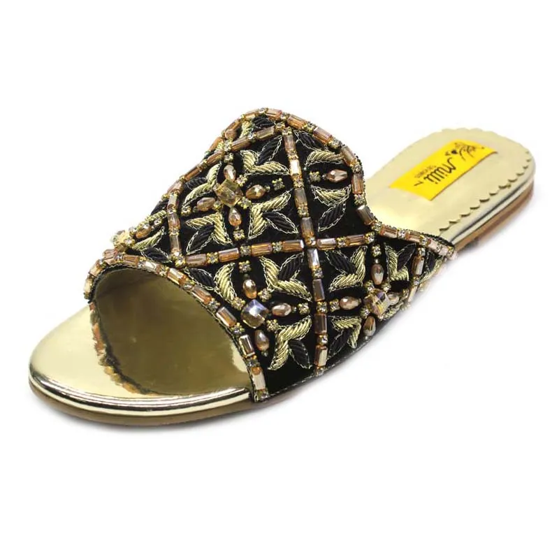 Black Fancy Slipper