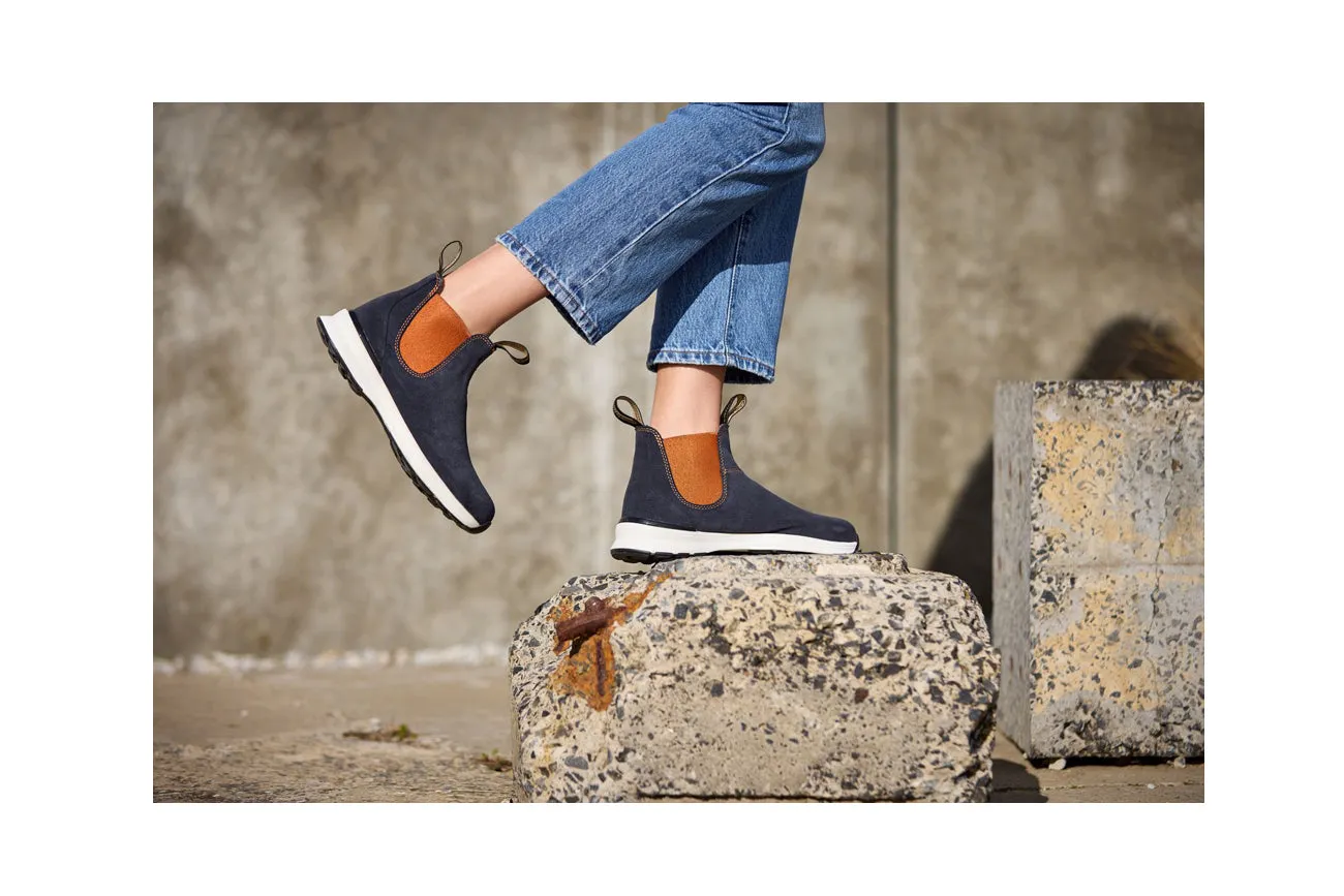 Blundstone #2147 Navy Suede/Burnt Orange