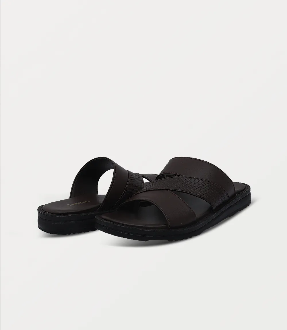 BM6818-ESPRESSO-Men Slipper