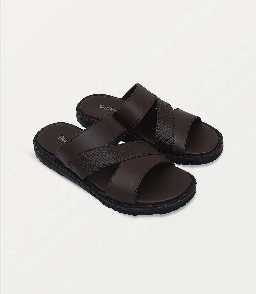 BM6818-ESPRESSO-Men Slipper