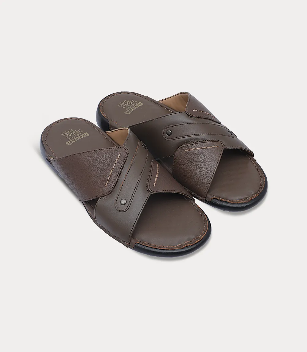 BM6853-KASTANI-Men Slipper