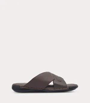 BM6853-KASTANI-Men Slipper