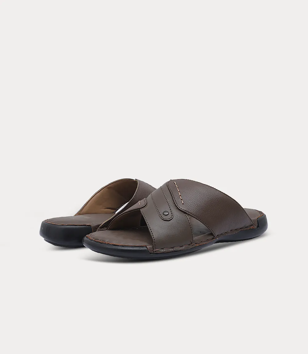 BM6853-KASTANI-Men Slipper