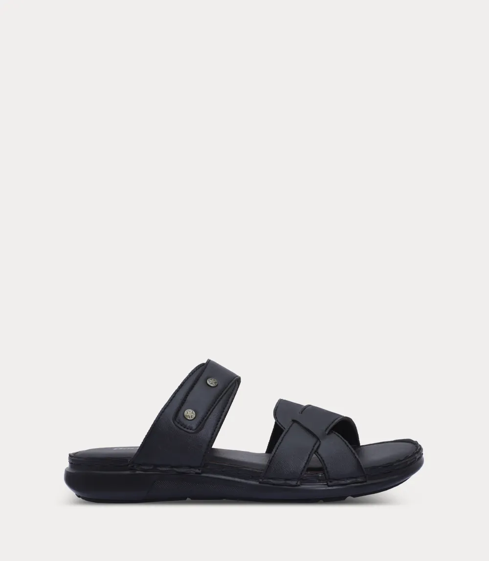 BM6863-BLACK-Men Slipper