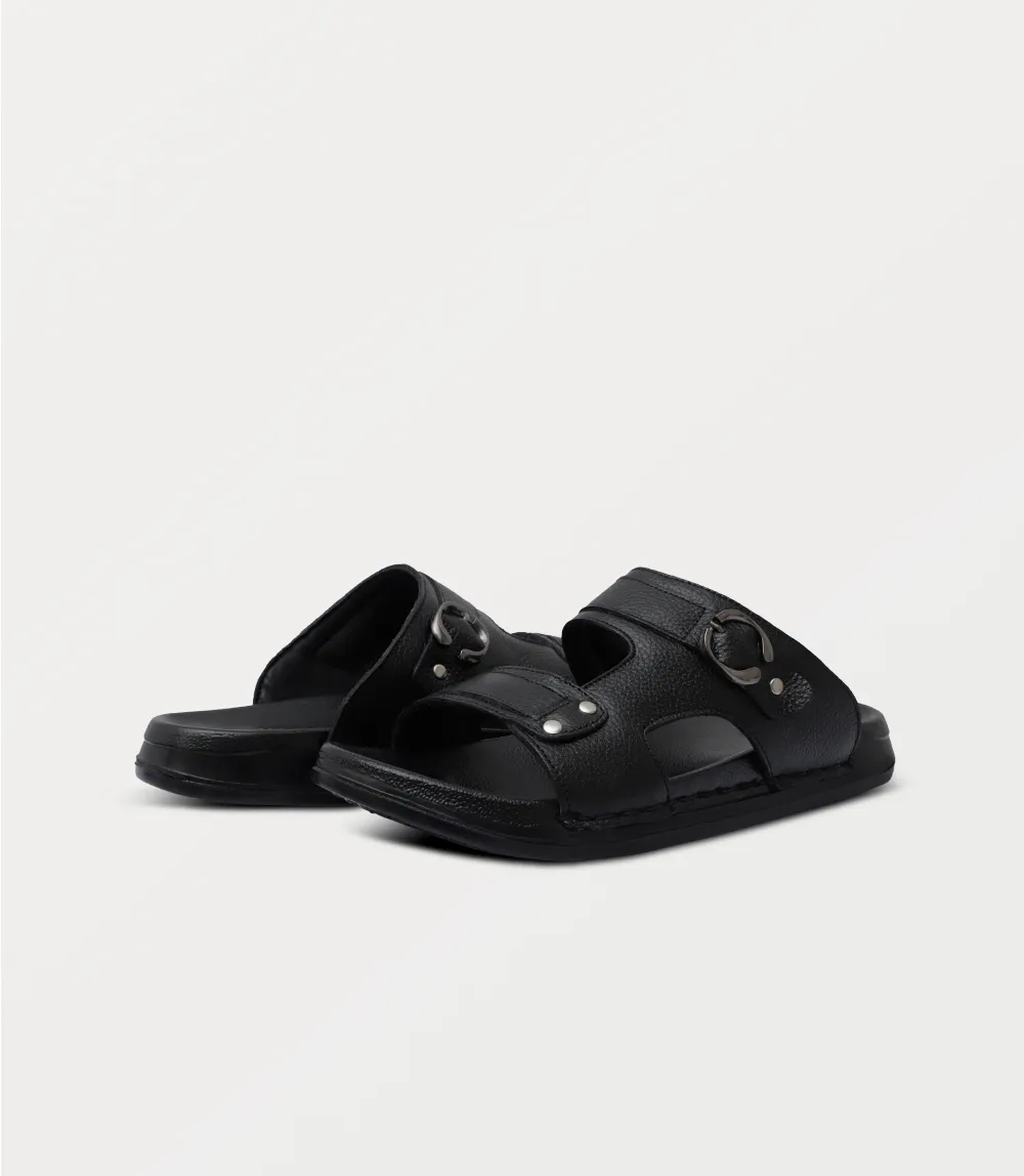 BM6864-BLACK-Men Slipper