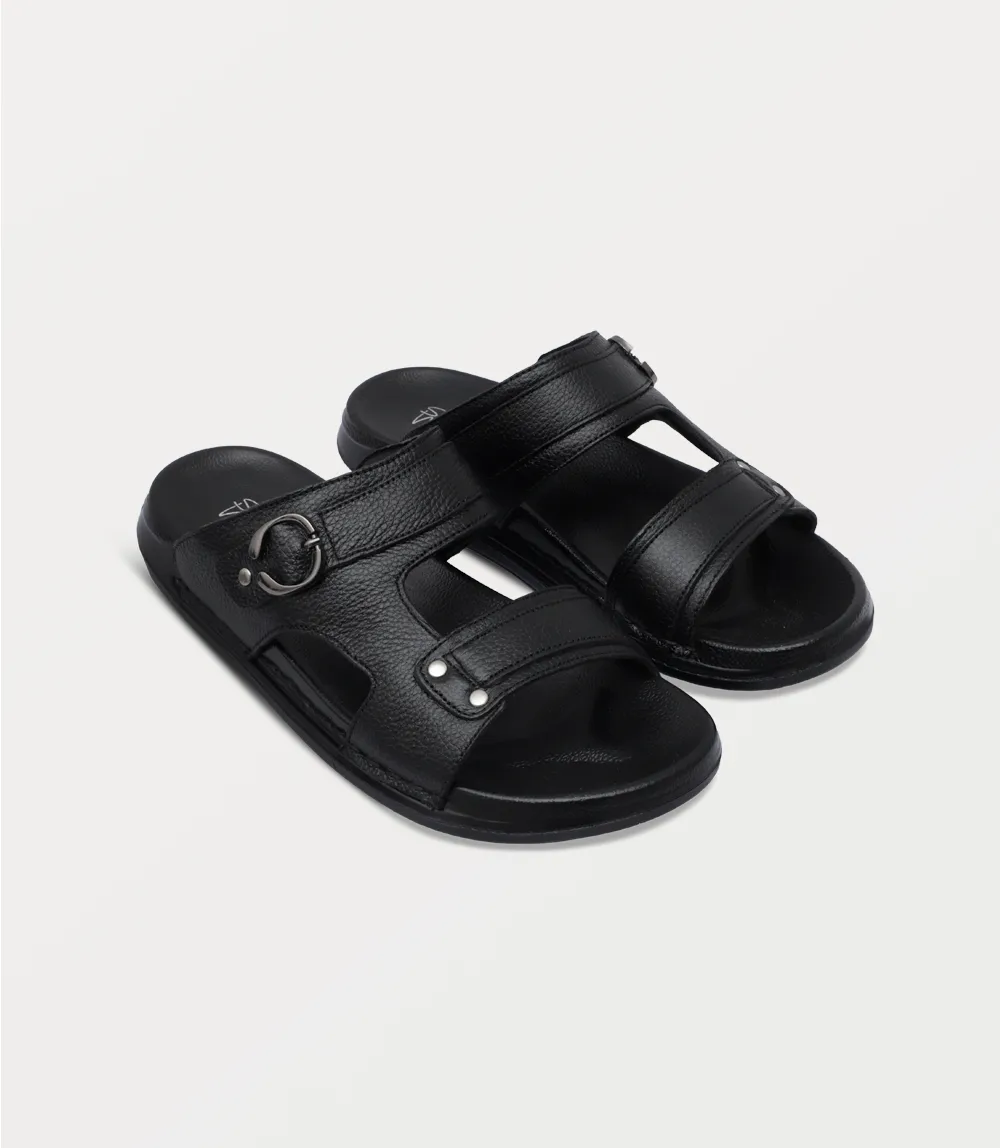 BM6864-BLACK-Men Slipper