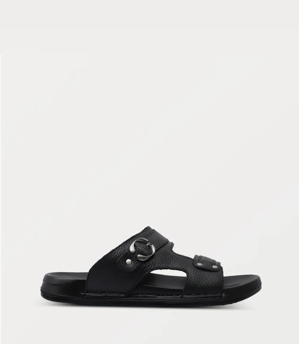 BM6864-BLACK-Men Slipper