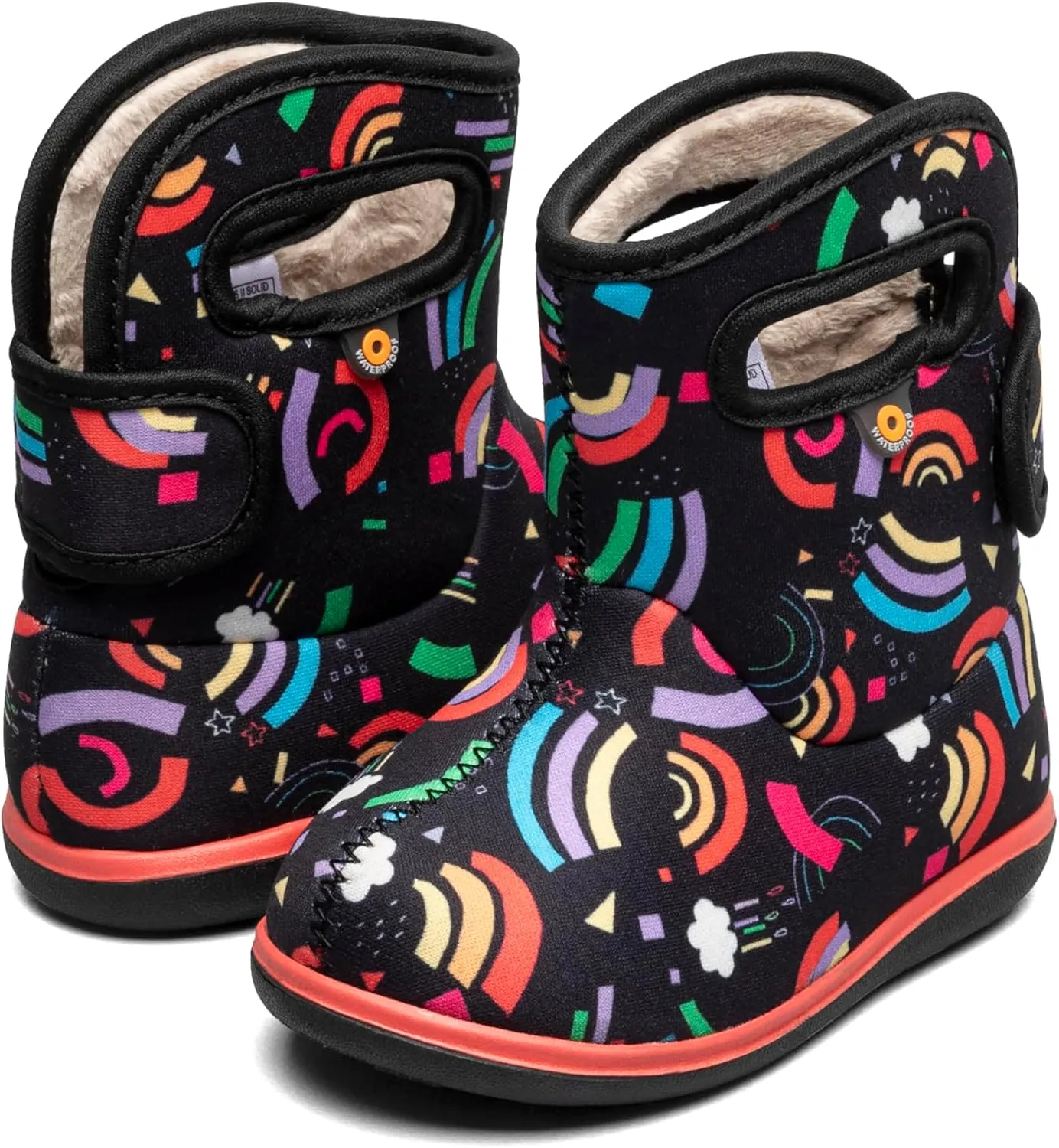 BOGS Unisex-Child Ii-Rainbow Fun (Toddler) Rain Boot