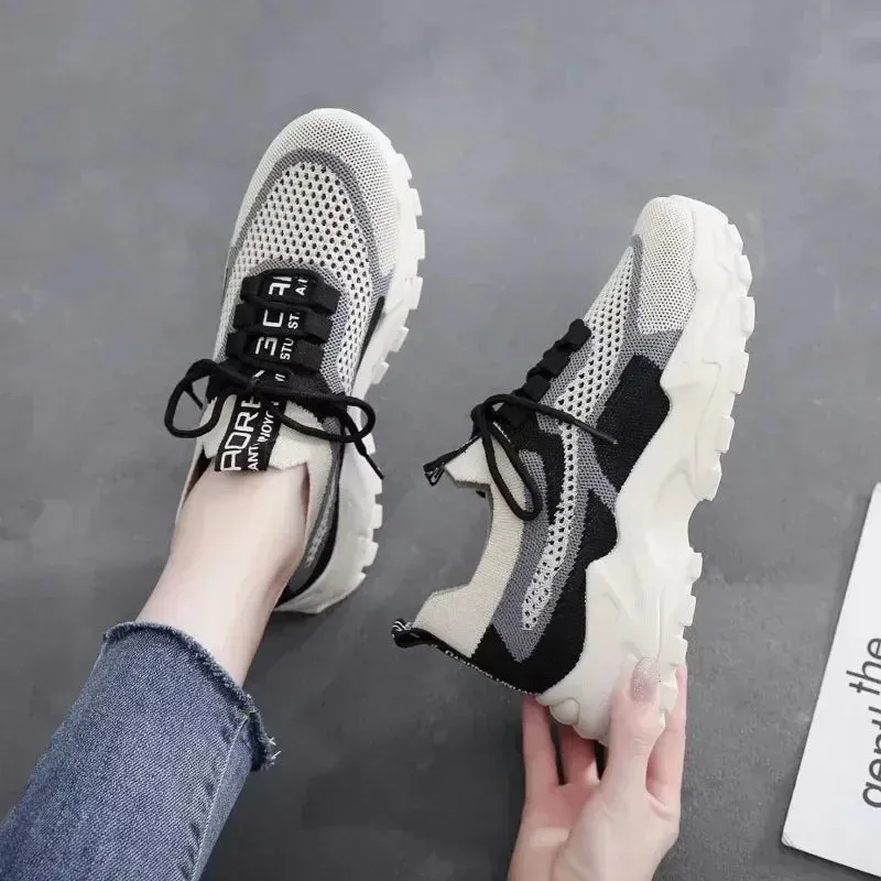 Breathable Red Sneakers