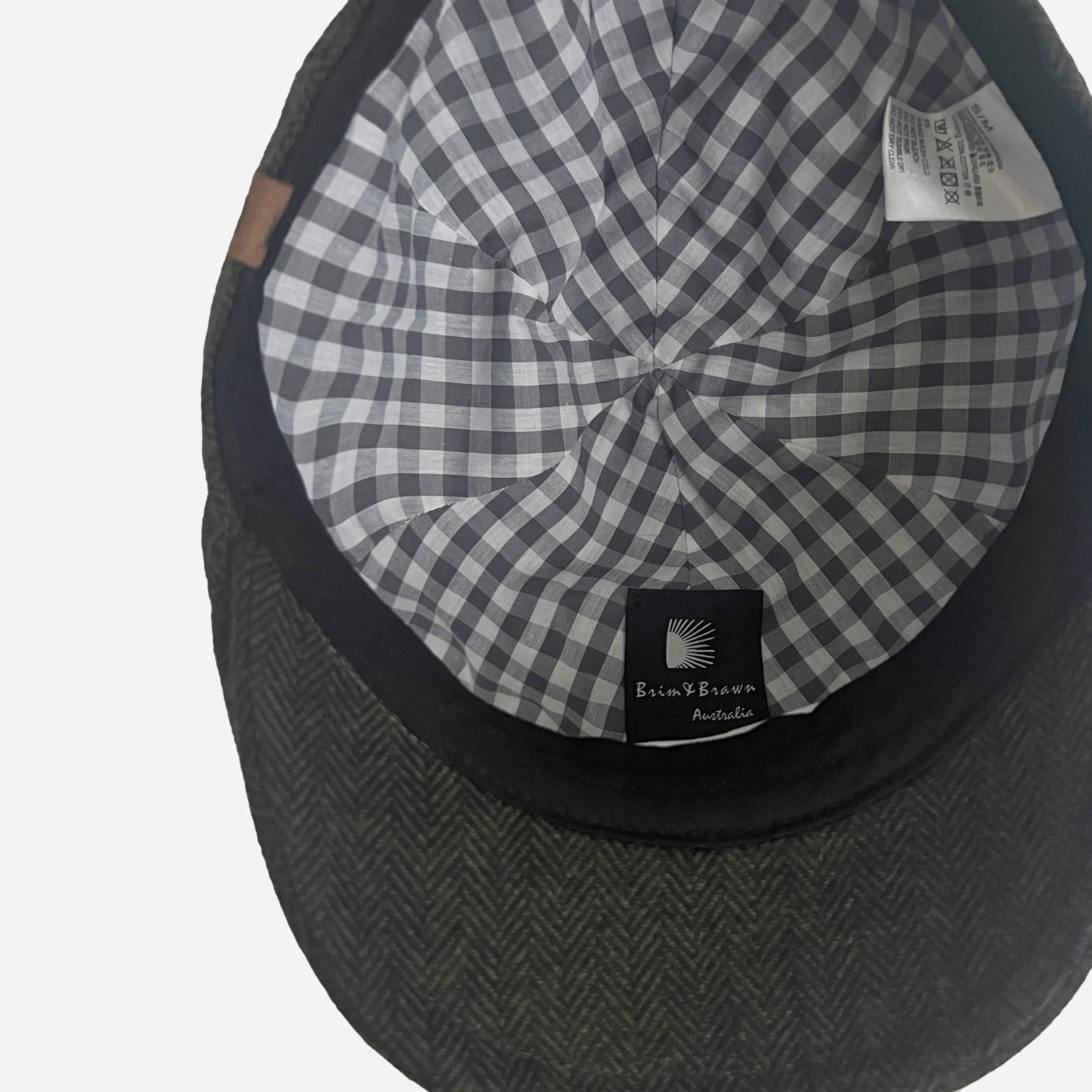 Brim&Brawn Flat Cap in Olive Wool