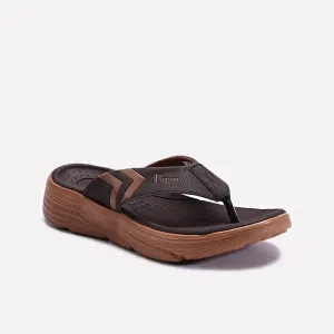 Brown Comfy Sports Flip Flops 0151096