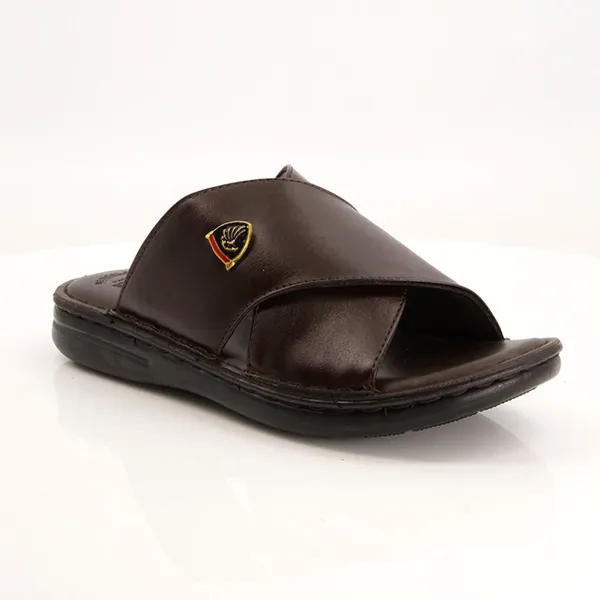 Brown medicated slippers