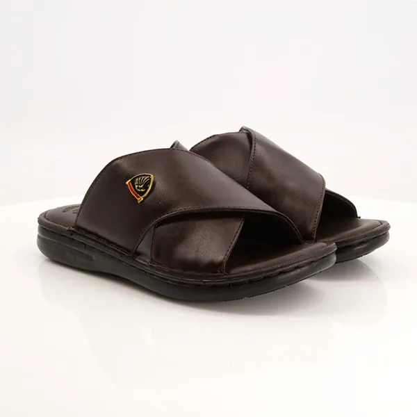 Brown medicated slippers