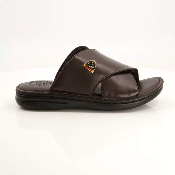 Brown medicated slippers