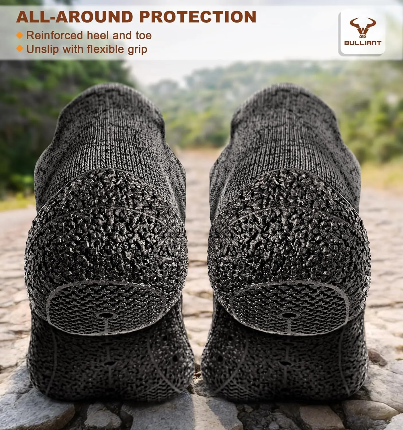BULLIANT Women Water Shoes Slipper Socks Barefoot Hiking Shoes for Men Women with Cushioned Insole&Drainage Sole