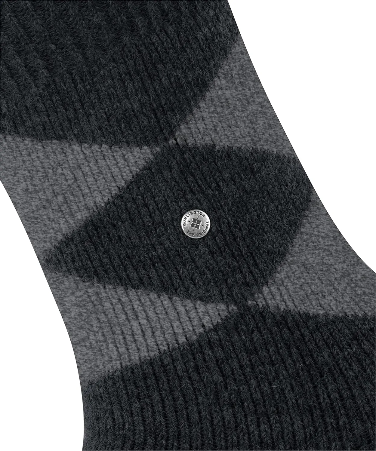 Burlington Women's Cosy Argyle Stopper Socks Non-Slip Nubs on the Sole Comfortable with Argyle Warm Plush for Relaxing Breathable Climate Regulating Odour-Inhibiting Wool 1 Pair