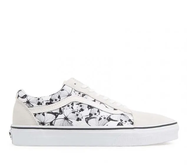 (BUTTERFLY) SKOOL BLACK | OLD VANS WHITE Reduced cost | Adjustable TRUE