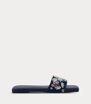 BW10456-NAVY-Women Slipper
