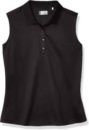 Callaway Women’s Opti-Dri Sleeveless Golf Polo with UV Block Sun Protection, Flexible Fit, Ladies Performance Apparel