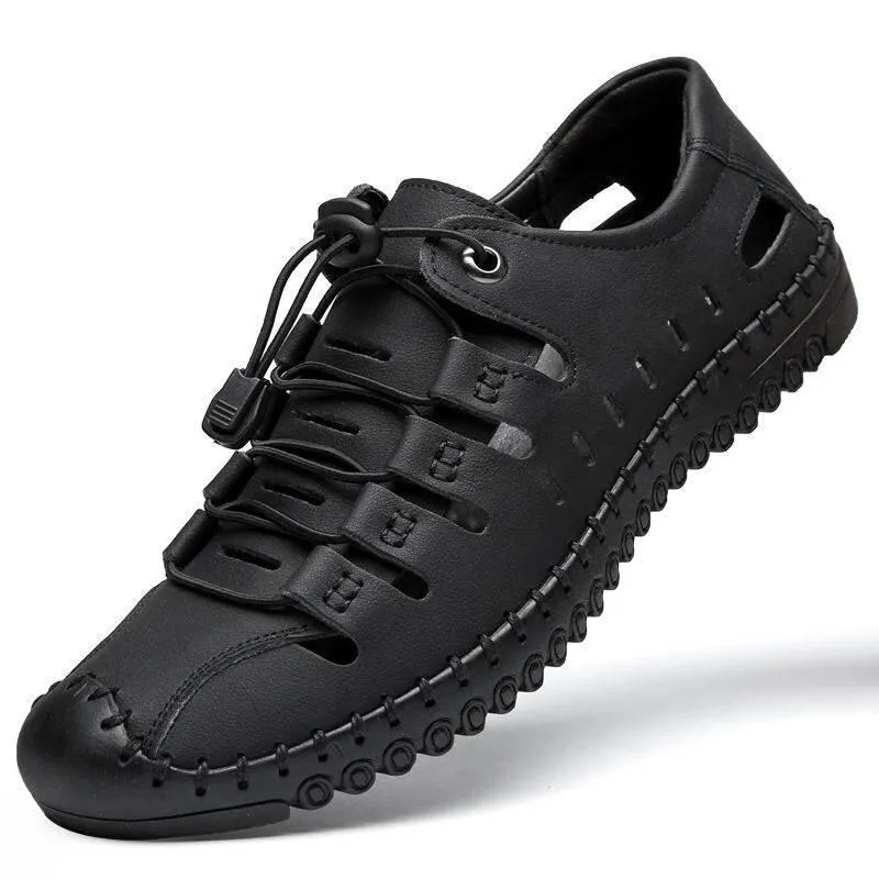 Casual Beach Flexible Leather Sandal