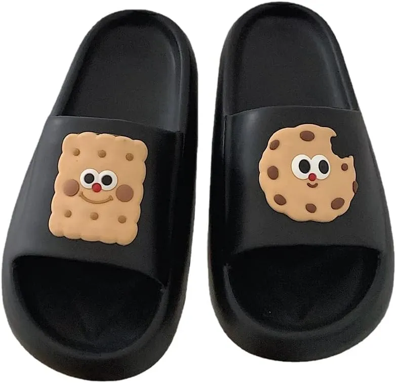 CEINOM Cute Biscuit Pillow slipper cloud slides Cloud Slippers for Women Indoor Outdoor Platform Shoes home house slippers