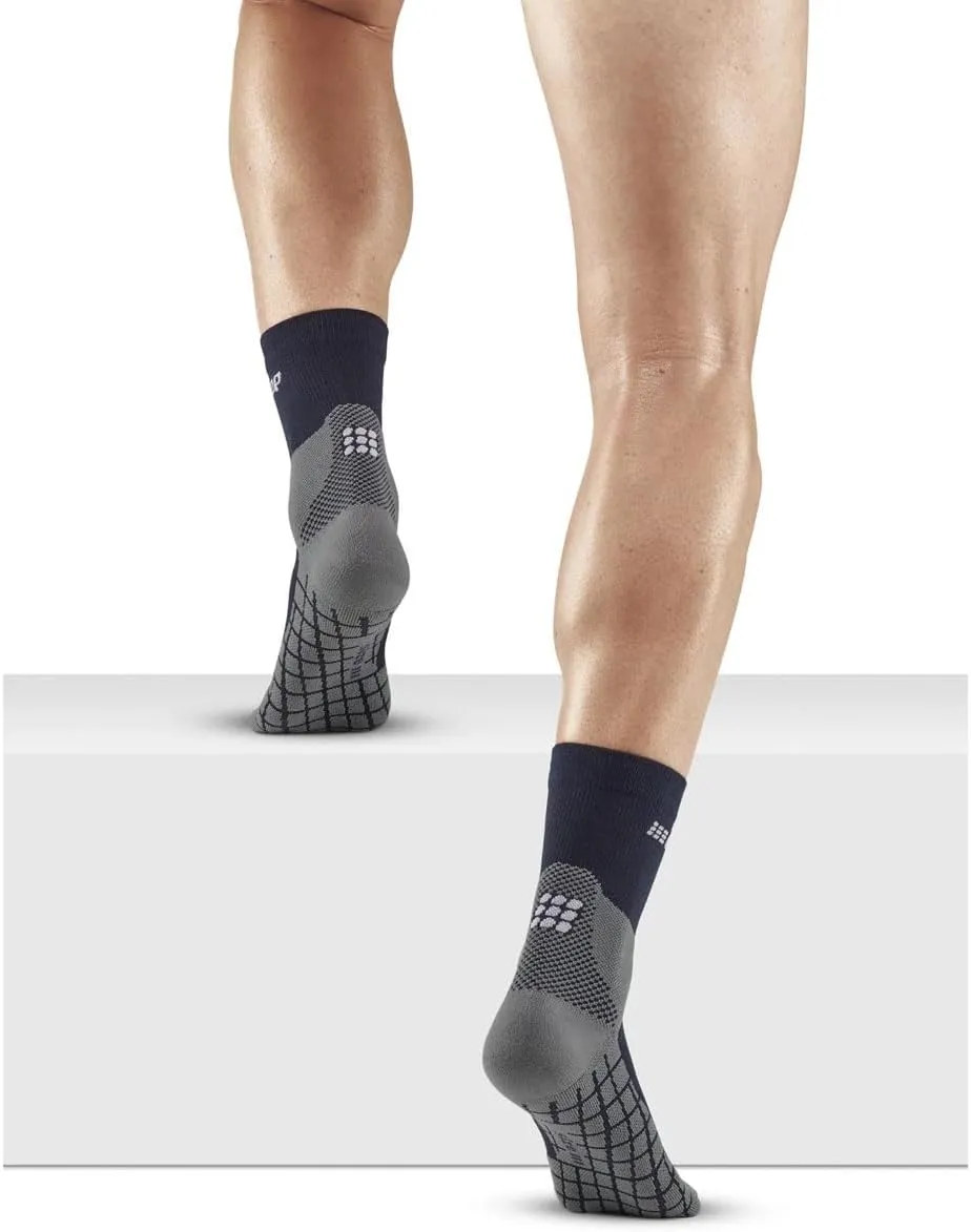 CEP Mens Hiking Socks, Light Merino Wool, Mid-Cut Crew