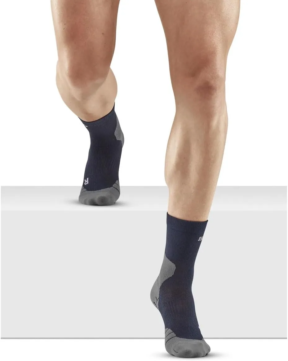 CEP Mens Hiking Socks, Light Merino Wool, Mid-Cut Crew