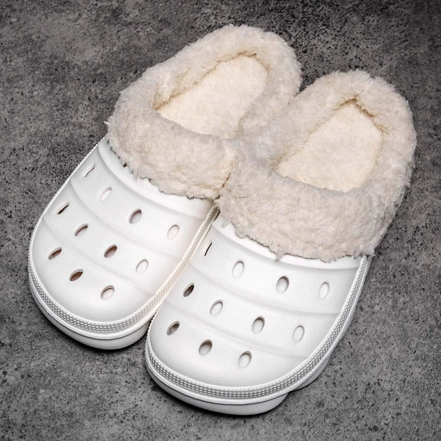CERYTHRINA Mens Womens Lined Clogs Breathable House Slippers Warm Lining Indoor Outdoor Garden Clog Winter Slippers Home Footwear