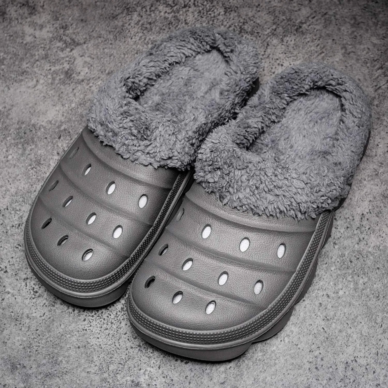 CERYTHRINA Mens Womens Lined Clogs Breathable House Slippers Warm Lining Indoor Outdoor Garden Clog Winter Slippers Home Footwear